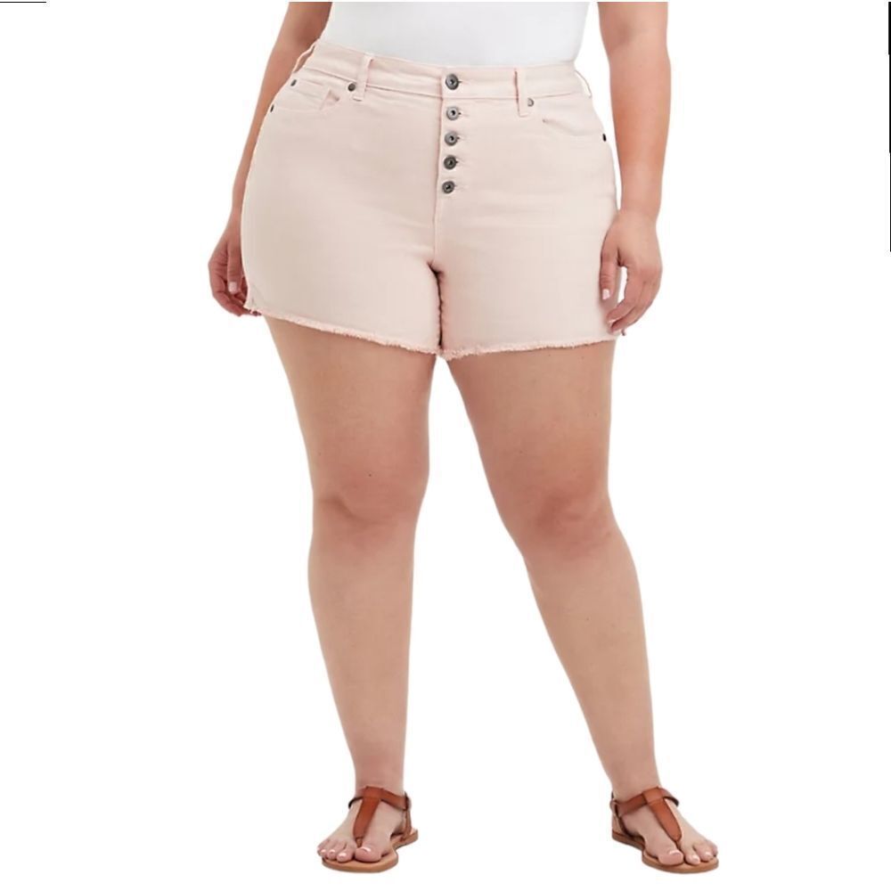 TORRID Women's High Rise Midi Vintage Stretch Short